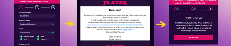 pas 2 activare cod promo player