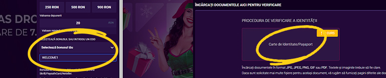 pas 3 activare cod promotional player casino