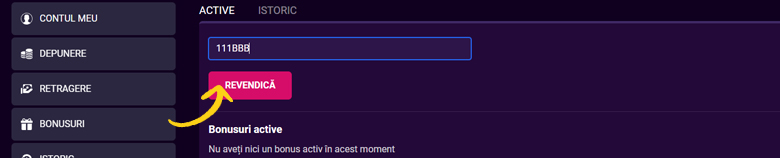 pas 4 activare player cod bonus